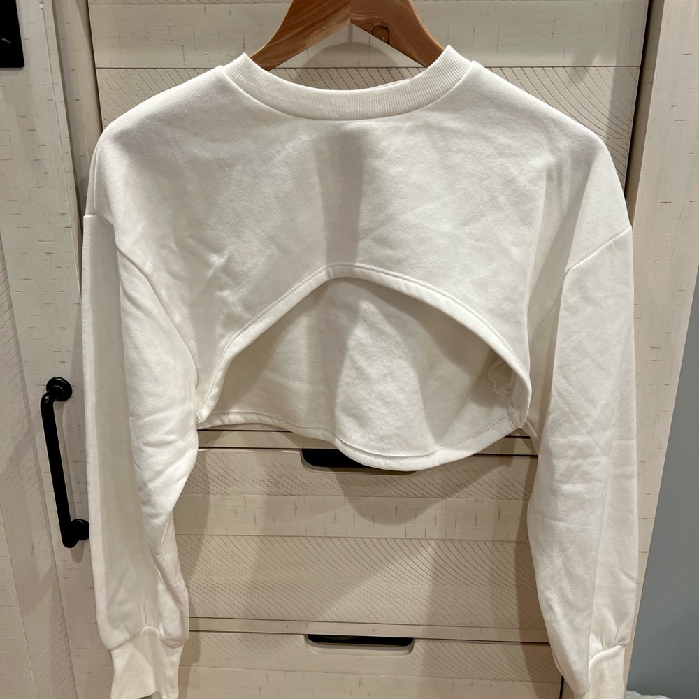 Zara - Arm Warmer Top White